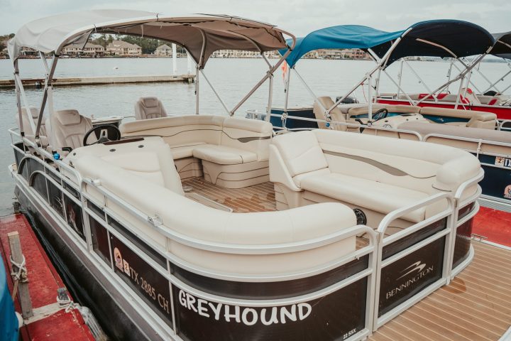 a boat sitting on top of a table