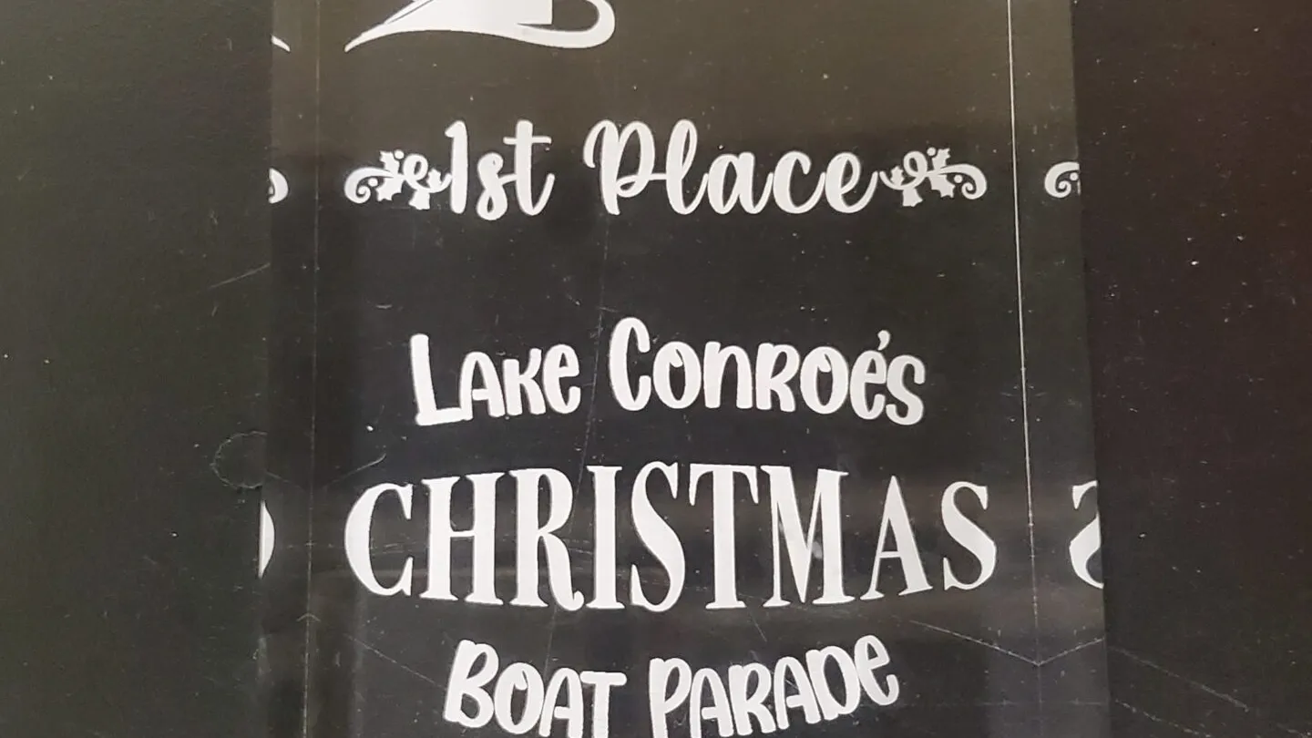 a sign on the side of a bottle